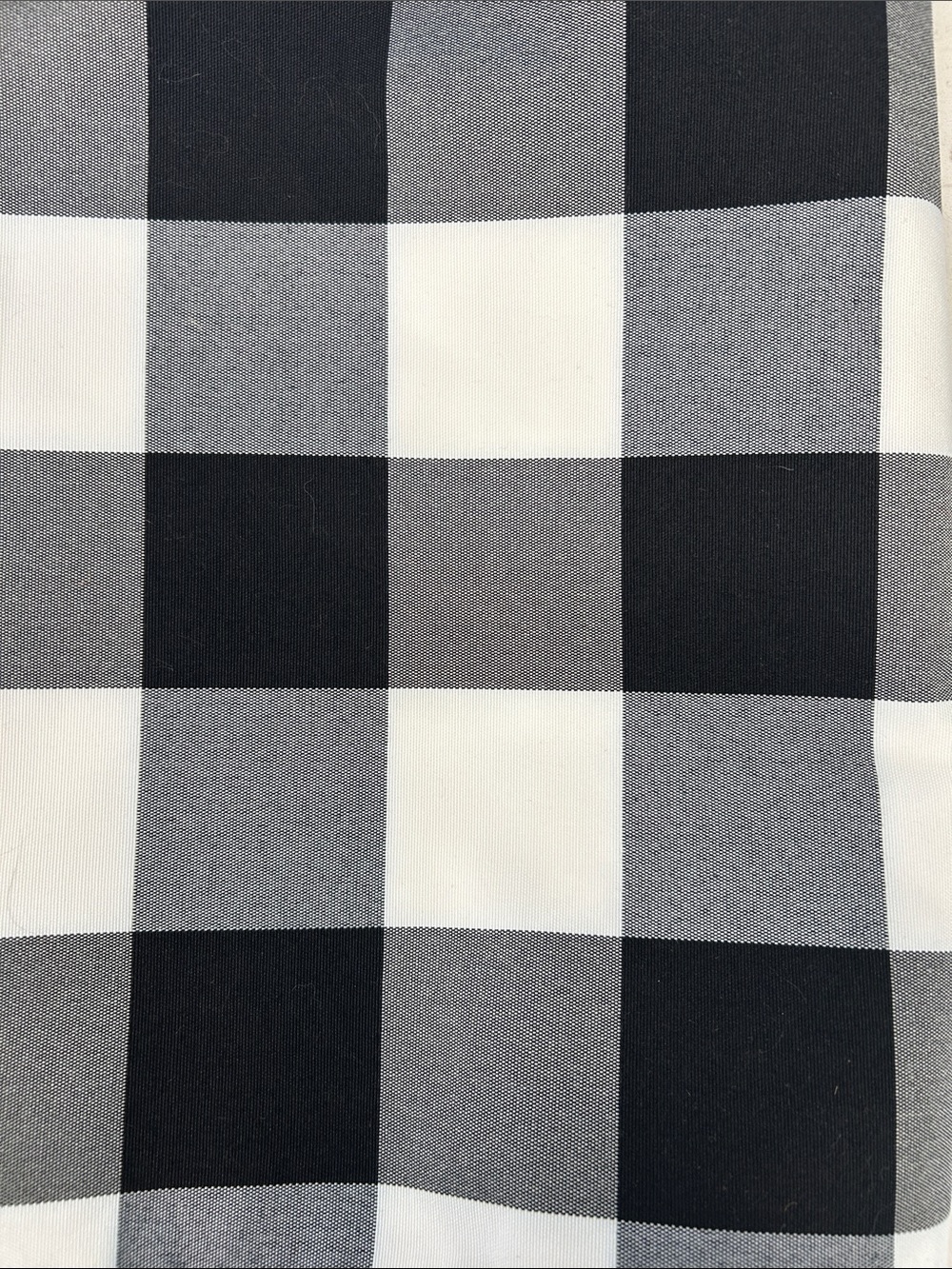 Classic Black & White Buffalo Check Table Runner